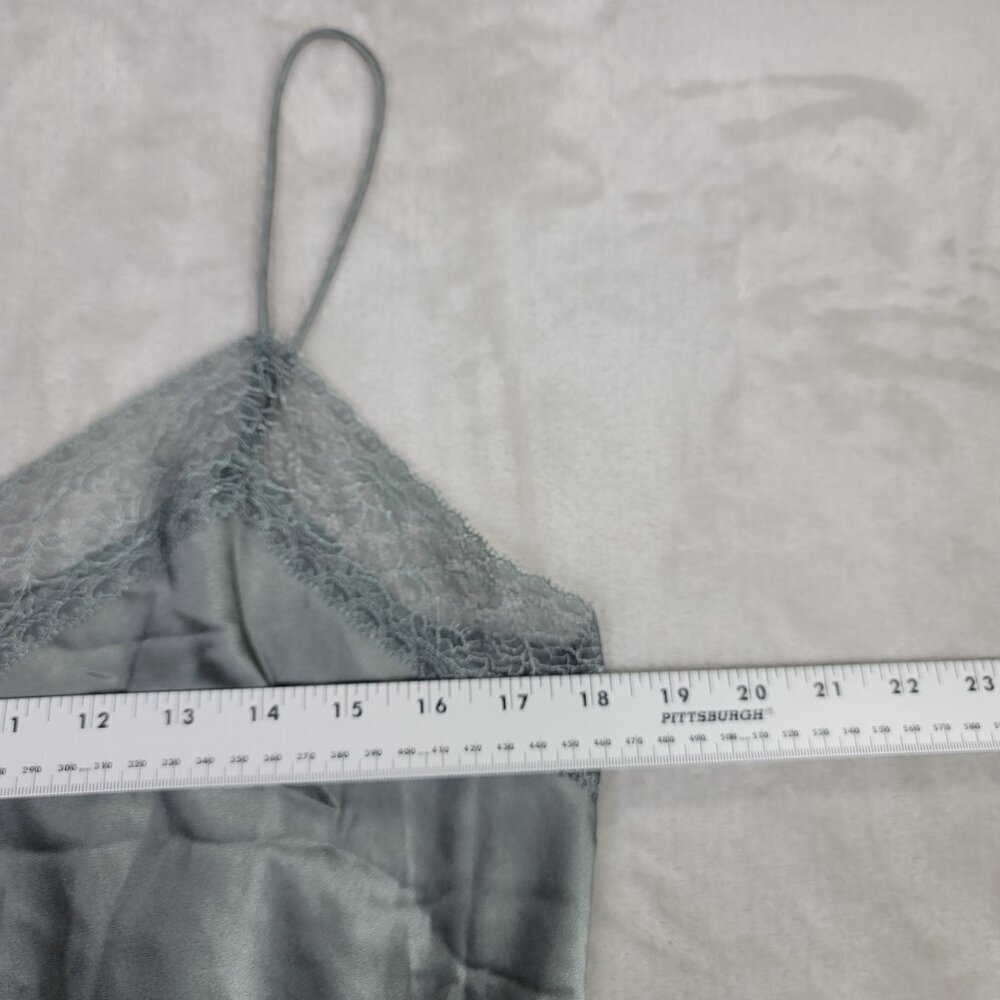 Vince Gray Lace-Trim 100% Silk Women's Camisole Top | Size L - Picture 5 of 8